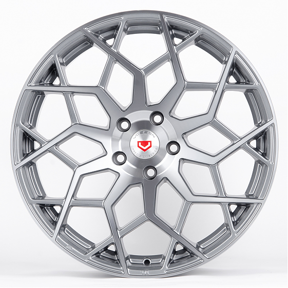 Литые диски 80817 Vossen BY01-SL051 18 J8 ET35 5x114.3 73.1 графит + полированные спицы под серым ла: Фото 1