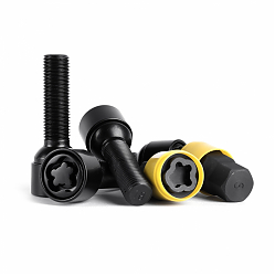 Комплект секретных болтов 60040 ATVL LB009SL сфера 14x1,5 45mm чёрный матовый 17/19