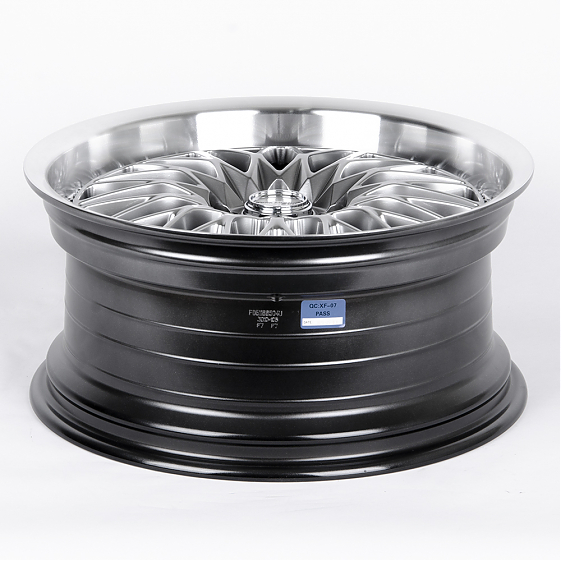 Литые диски 80699 Work F051-FG442 18 J8.5 ET35 5x114.3 73.1 серебро тёмное + полированный обод: Фото 7