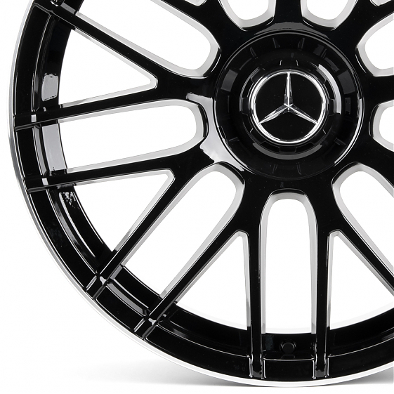 Литые диски 81021 Mercedes-Benz SK189-24133-4 20 J9.5 ET45 5x112 66.6 чёрный глянцевый + полированны: Фото 2