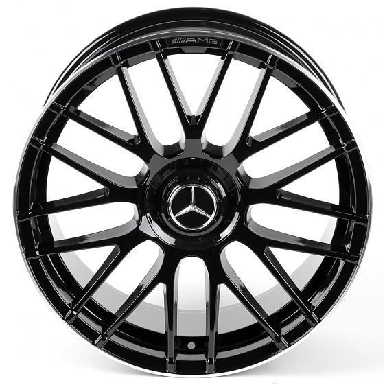 Литые диски 81021 Mercedes-Benz SK189-24133-4 20 J9.5 ET45 5x112 66.6 чёрный глянцевый + полированны: Фото 3