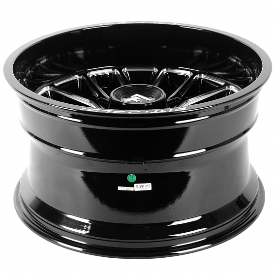 Литые диски 81617 Fittipaldi FA18BM 22 J12 ET-44 8x170 125,2 чёрный глянцевый + полированные спицы: Фото 7