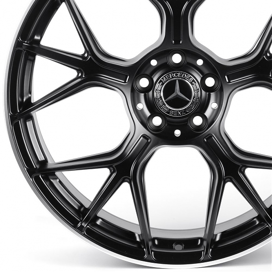 Литые диски 82050 Mercedes-Benz IVF-3406-DS362 20 J9.5 ET43 5x112 66.56 чёрный матовый + полированны: Фото 2