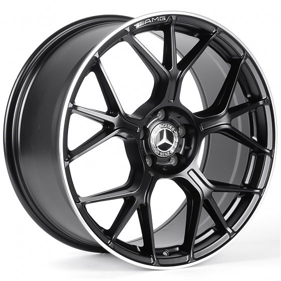 Литые диски 82050 Mercedes-Benz IVF-3406-DS362 20 J9.5 ET43 5x112 66.56 чёрный матовый + полированны: Фото 4