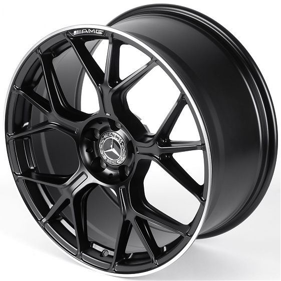 Литые диски 82050 Mercedes-Benz IVF-3406-DS362 20 J9.5 ET43 5x112 66.56 чёрный матовый + полированны: Фото 6