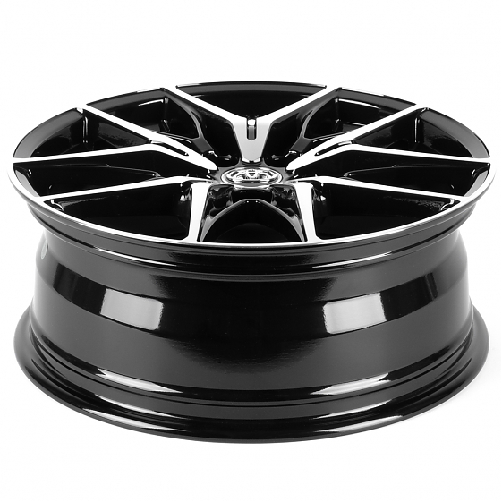 Литые диски 82608 Toyota IVF-3559-H3559F 18 J7 ET35 5x114.3 60.1 чёрный глянцевый + полированные спи: Фото 7