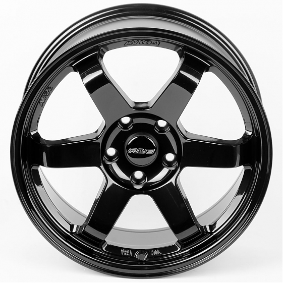 Литые диски 80587 Rays E500-SL043 17 J8 ET35 5x100 73.1 чёрный глянцевый: Фото 3