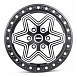 Кованые диски 230510Z SKILL SB125-CT356 18 J9 ET45 6x139.7 95.1 чёрный матовый + полированные спицы