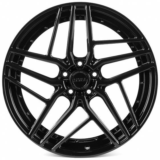 Кованые диски H260612D SKILL SL316-CS411 20 J8.5 ET30 5x112 66.5 чёрный глянцевый: Фото 1