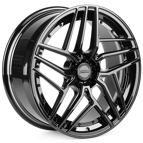 Кованые диски H260612D SKILL SL316-CS411 20 J8.5 ET30 5x112 66.5 чёрный глянцевый: Фото 4