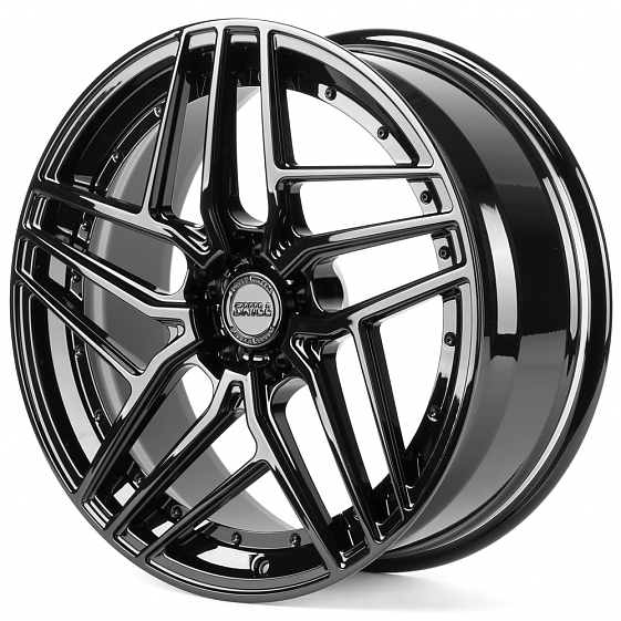 Кованые диски H260612D SKILL SL316-CS411 20 J8.5 ET30 5x112 66.5 чёрный глянцевый: Фото 5