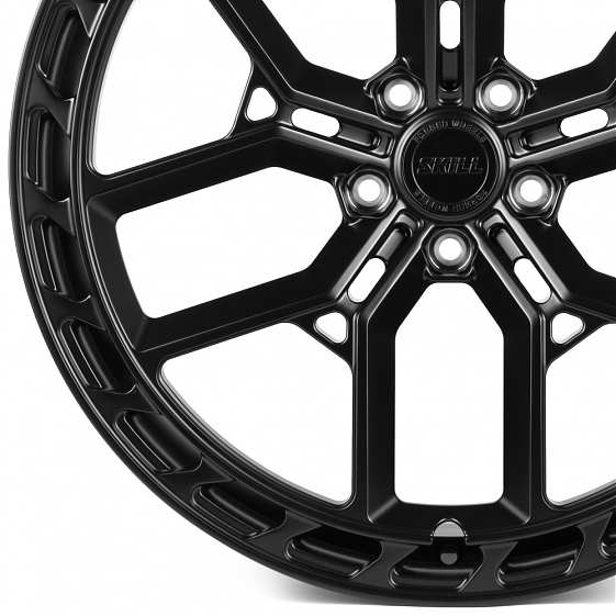Кованые диски H241202J SKILL SL399-SK364 22 J9.5 ET35 5x120 72.6 чёрный матовый: Фото 2