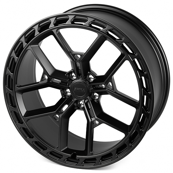 Кованые диски H241202J SKILL SL399-SK364 22 J9.5 ET35 5x120 72.6 чёрный матовый: Фото 6