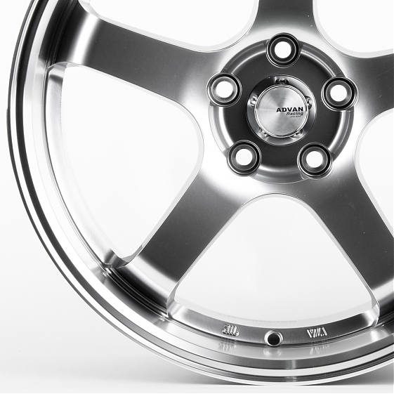 Литые диски 81153 Advan LK028-SB394 18 J8.5 ET35 5x112 66.6 серебро тёмное + полированный обод: Фото 2