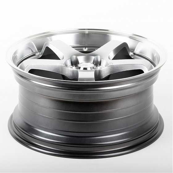 Литые диски 81153 Advan LK028-SB394 18 J8.5 ET35 5x112 66.6 серебро тёмное + полированный обод: Фото 7