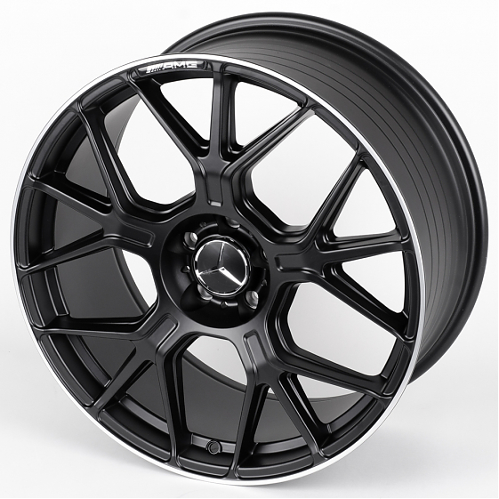 Литые диски 81190 Mercedes-Benz ZXDF0-SL077 20 J9.5 ET43 5x112 66.6 чёрный матовый + полированный об: Фото 6
