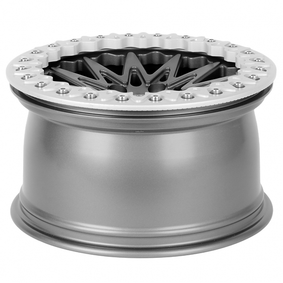Кованые диски H230607A SKILL SB013-SB387 17 J9 ET25 6x139.7 106.1 графит + серебряный обод: Фото 7