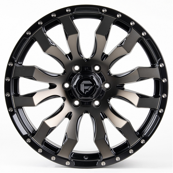 Литые диски 80982 FUEL FG466-22947-2 20 J9 ET18 6x139.7 106.1 чёрный матовый + бронзовые спицы: Фото 1