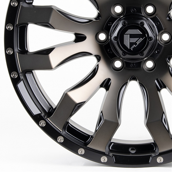 Литые диски 80982 FUEL FG466-22947-2 20 J9 ET18 6x139.7 106.1 чёрный матовый + бронзовые спицы: Фото 2