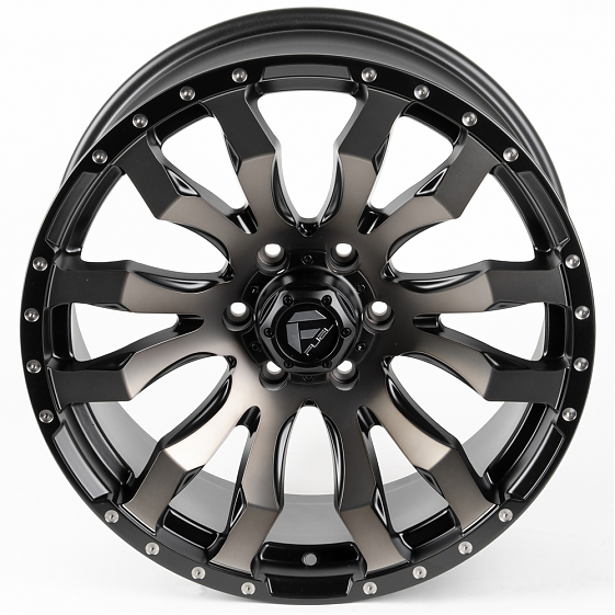 Литые диски 80982 FUEL FG466-22947-2 20 J9 ET18 6x139.7 106.1 чёрный матовый + бронзовые спицы: Фото 3