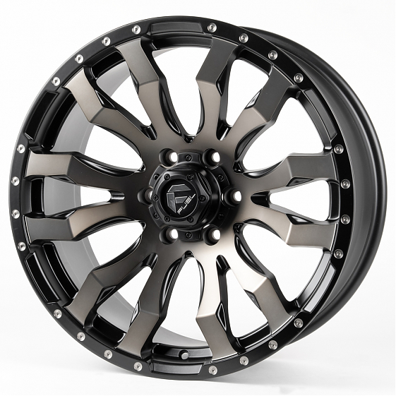 Литые диски 80982 FUEL FG466-22947-2 20 J9 ET18 6x139.7 106.1 чёрный матовый + бронзовые спицы: Фото 4