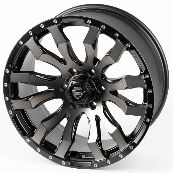 Литые диски 80982 FUEL FG466-22947-2 20 J9 ET18 6x139.7 106.1 чёрный матовый + бронзовые спицы: Фото 5