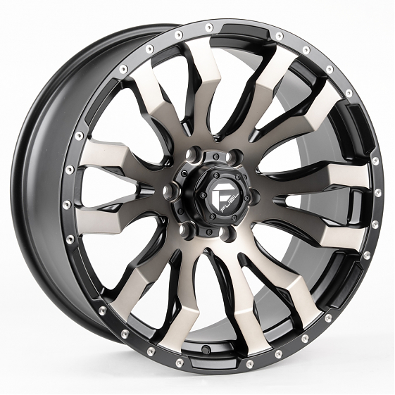 Литые диски 80982 FUEL FG466-22947-2 20 J9 ET18 6x139.7 106.1 чёрный матовый + бронзовые спицы: Фото 6