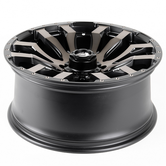 Литые диски 80982 FUEL FG466-22947-2 20 J9 ET18 6x139.7 106.1 чёрный матовый + бронзовые спицы: Фото 7
