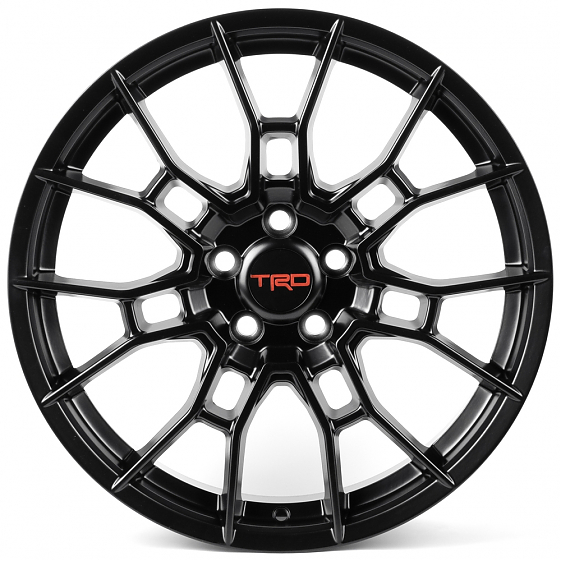 Литые диски 82538 TRD F9786 19 J8.5 ET40 5x114.3 60.1 чёрный матовый: Фото 1