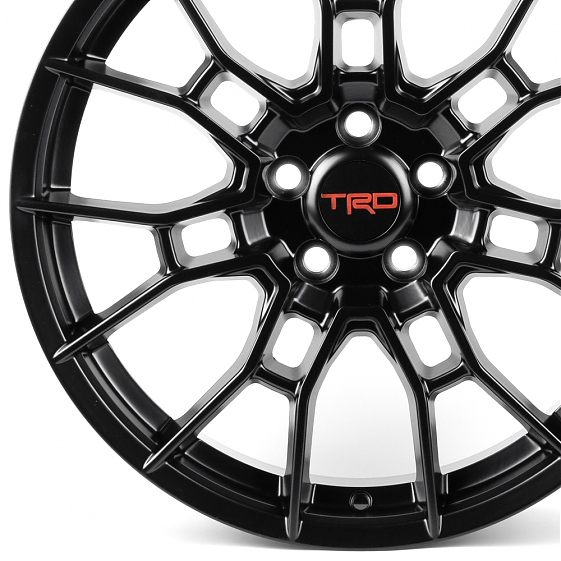 Литые диски 82538 TRD F9786 19 J8.5 ET40 5x114.3 60.1 чёрный матовый: Фото 2