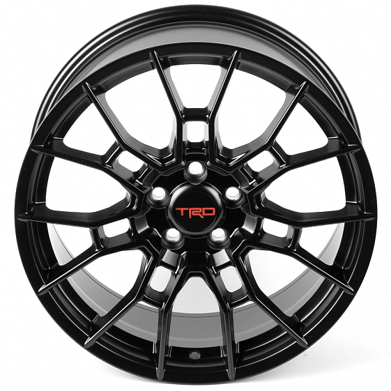 Литые диски 82538 TRD F9786 19 J8.5 ET40 5x114.3 60.1 чёрный матовый: Фото 3