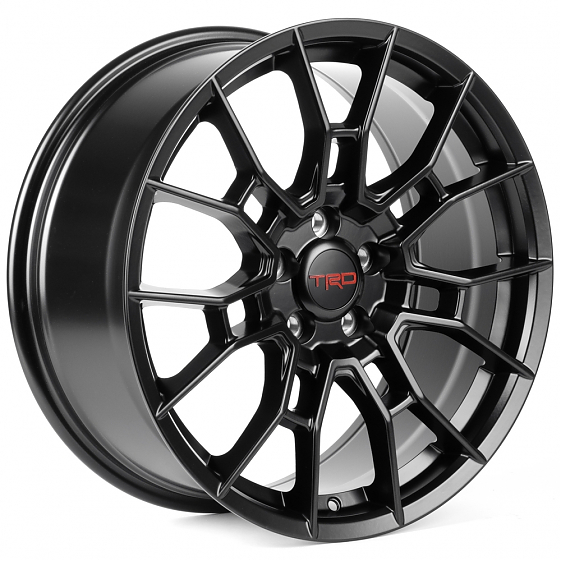 Литые диски 82538 TRD F9786 19 J8.5 ET40 5x114.3 60.1 чёрный матовый: Фото 4