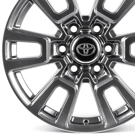 Литые диски 82038 Toyota IVF-3278-SM183 18 J7.5 ET25 6x139.7 106.1 серебро тёмное: Фото 2
