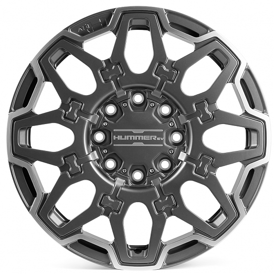 Кованые диски H240313D SKILL SV317-SV325 22 J9 ET29 8x165.1 117 графит + полированные спицы: Фото 1