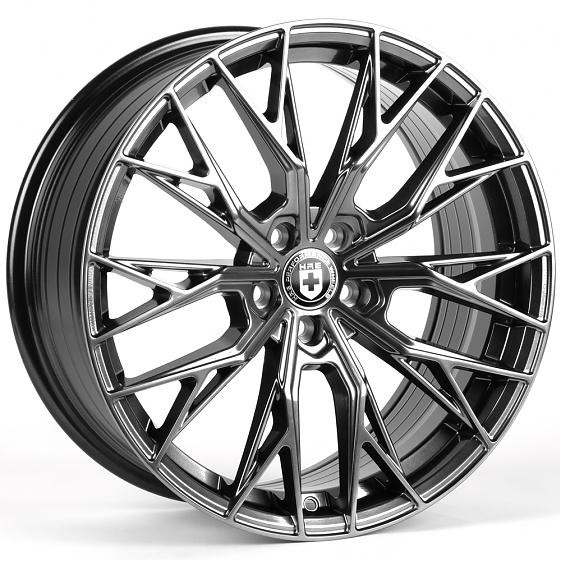 Литые диски 82463 HRE XF015 17 J7.5 ET35 5x114.3 73.1 серебро тёмное: Фото 4