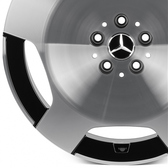 Кованые диски H241213H SKILL SL618-SK317 19 J8.5 ET48 5x112 66.6 чёрный глянцевый + полированные спи: Фото 2