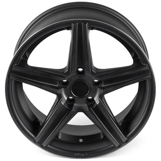 Литые диски 82153 Niche NICHEM126-1-FG579 18 J8 ET35 5x112 66.6 чёрный матовый + полированные спицы : Фото 3