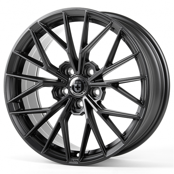 Литые диски 81175 HRE ZXDF0-DS182 17 J7.5 ET35 5x112 66.6 чёрный матовый: Фото 5