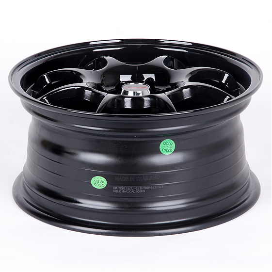 Литые диски 80833 Rays K804X-CS214 15 J7 ET35 4x100/4x114.3 73.1 чёрный глянцевый: Фото 7