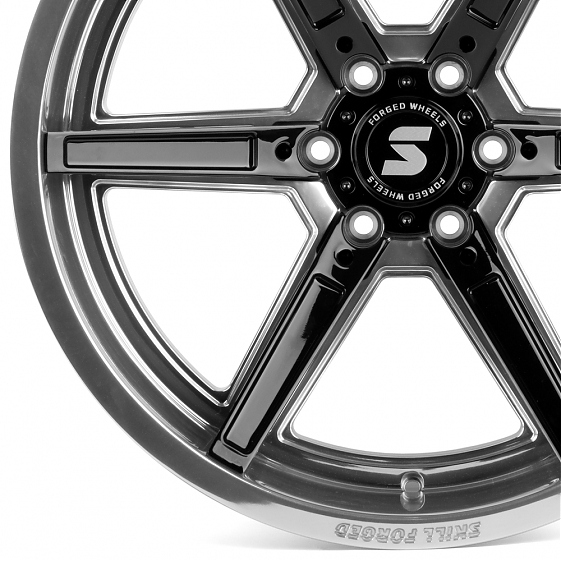 Кованые диски H240507H SKILL SD102-SL101 22 J12 ET-44 6x139.7 77.8 зеркальная полировка: Фото 2