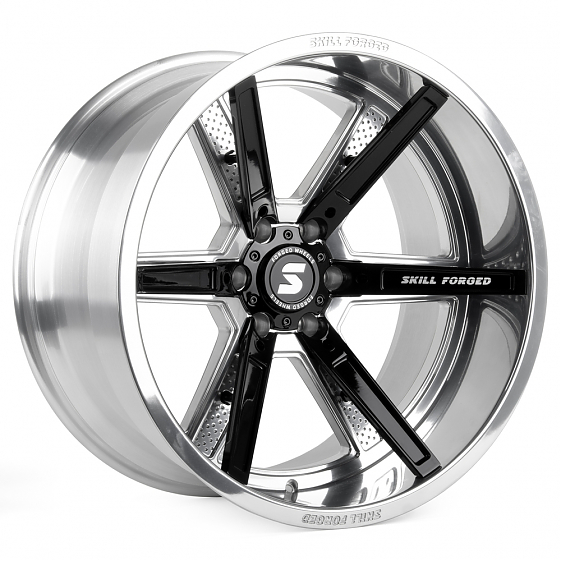 Кованые диски H240507H SKILL SD102-SL101 22 J12 ET-44 6x139.7 77.8 зеркальная полировка: Фото 4