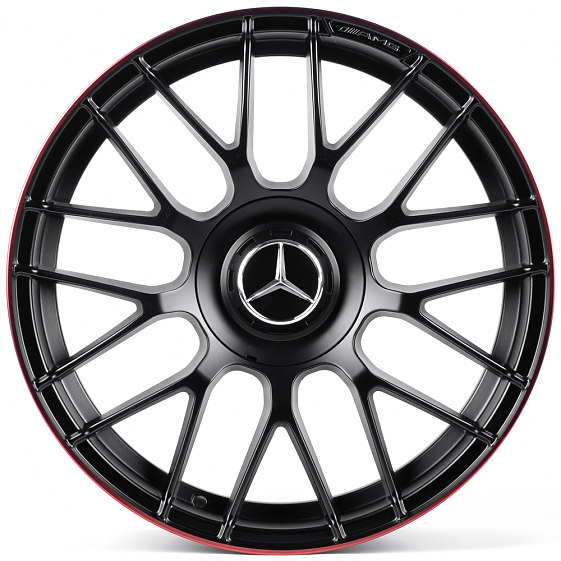 Литые диски 82332 Mercedes-Benz XF217-CT478 17 J7.5 ET38 5x112 66.56 чёрный матовый + красный обод: Фото 1