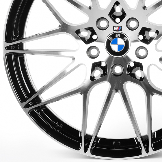 Литые диски 81721 BMW FC8023-DS329 18 J8 ET35 5x112 66,56 чёрный + полированные спицы: Фото 2