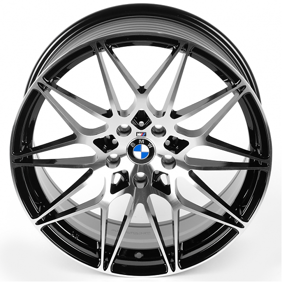 Литые диски 81721 BMW FC8023-DS329 18 J8 ET35 5x112 66,56 чёрный + полированные спицы: Фото 3