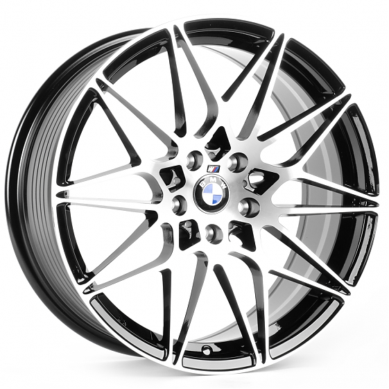 Литые диски 81721 BMW FC8023-DS329 18 J8 ET35 5x112 66,56 чёрный + полированные спицы: Фото 4