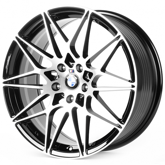 Литые диски 81721 BMW FC8023-DS329 18 J8 ET35 5x112 66,56 чёрный + полированные спицы: Фото 5