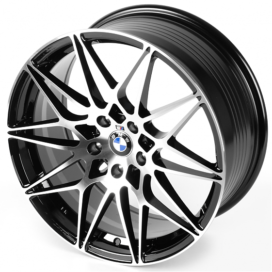 Литые диски 81721 BMW FC8023-DS329 18 J8 ET35 5x112 66,56 чёрный + полированные спицы: Фото 6