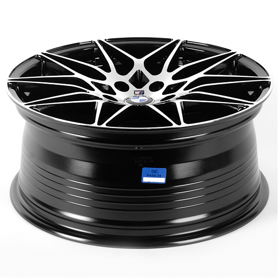 Литые диски 81721 BMW FC8023-DS329 18 J8 ET35 5x112 66,56 чёрный + полированные спицы: Фото 7