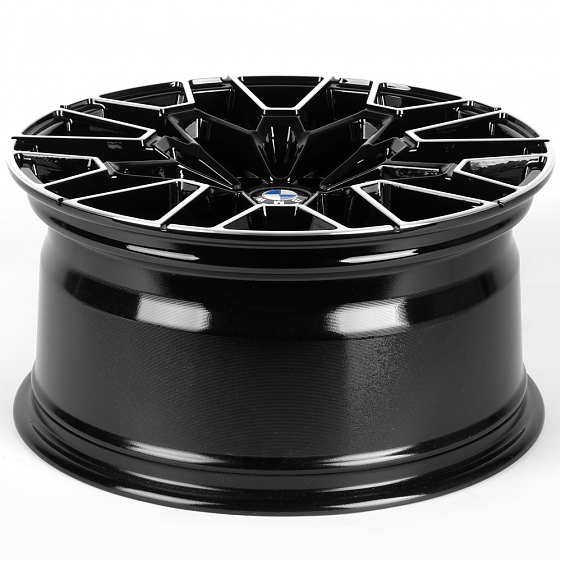 Литые диски 81885 BMW IVF-3209-DS329 18 J8 ET30 5x112 66.56 чёрный глянцевый + полированные спицы: Фото 7