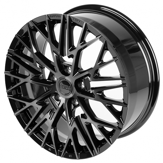 Кованые диски H231116W SKILL SL311-SL075 20 J8.5 ET50 5x127 71.5 чёрный глянцевый + полированные спи: Фото 6